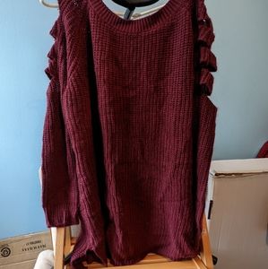Burgundy sweater 2xl